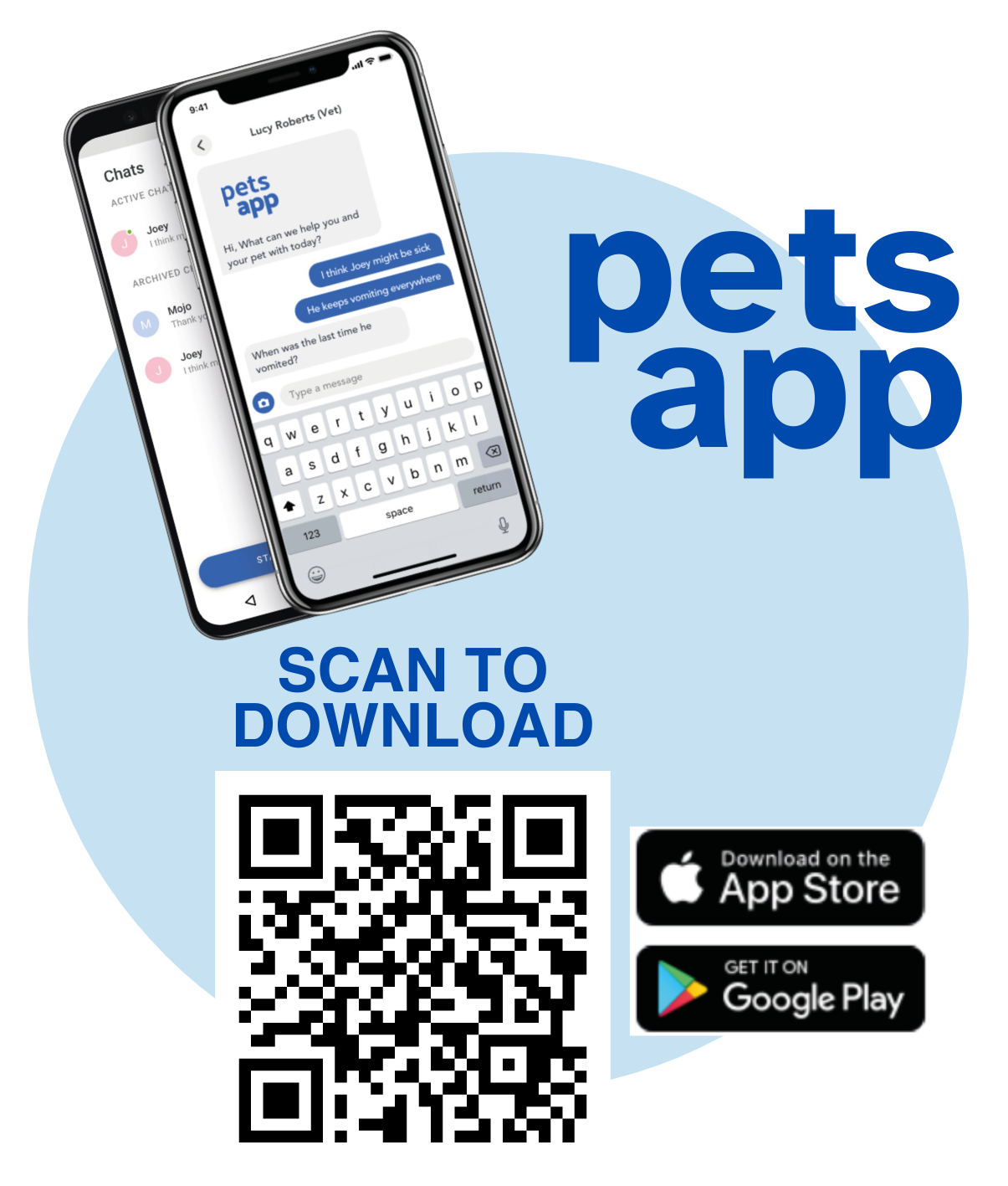 Pets App (10.2 x 12 cm) features & download petsapp